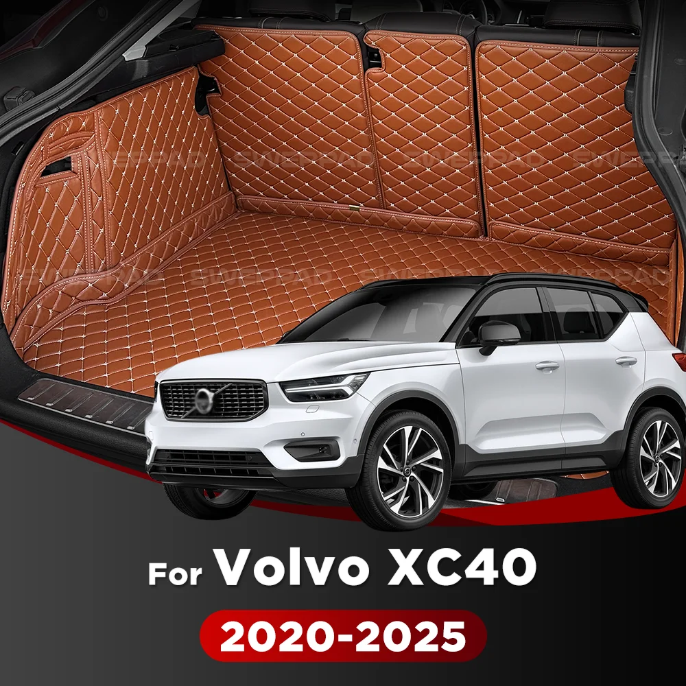 

Для Volvo XC40 2020-2025 2024 23 22 21 Автоматический коврик для багажника с полным покрытием, индивидуальный автомобильный чехол, подкладка для багажника, аксессуары для интерьера