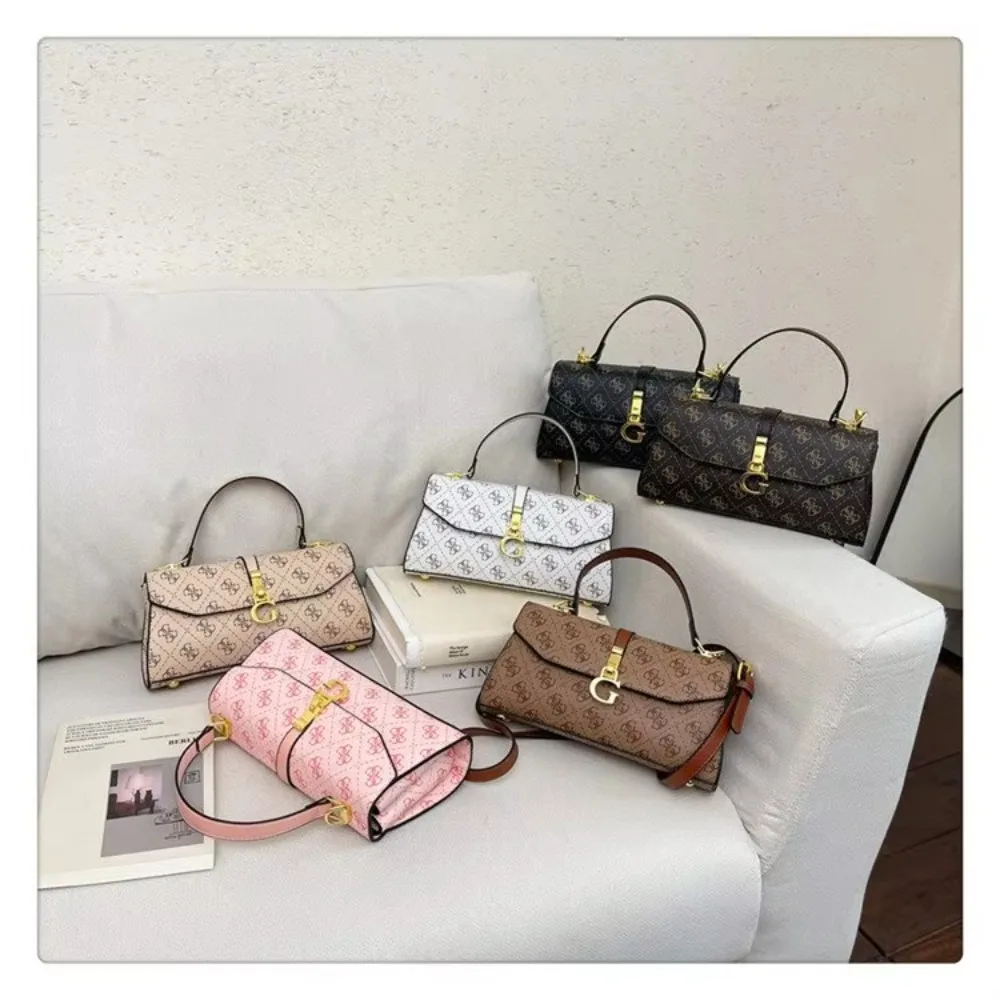 Square Satchels Diaper Bag For Women Vintage Casual Simple Fashionable Shoulder Bag Commuter Tote Messenger Purse High End
