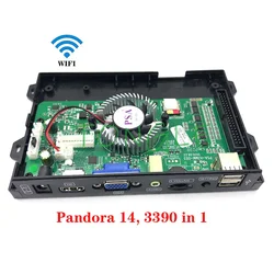 3D WIFI Pandora 14 Saga Box 3390 in 1 Arcade Multigame PCB Board Motherboard Coin HD Video Save Function 3P 4P Games Retro Game