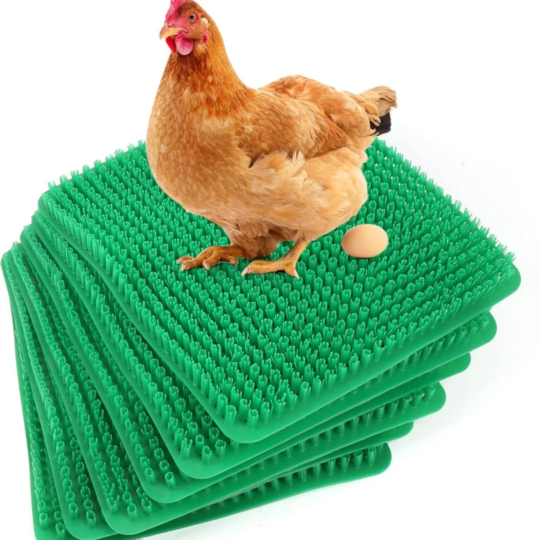 Alfombrillas para ropa de cama de pollo, almohadillas anidadas lavables para anidar gallinas, alfombrillas de plástico cortables y reutilizables para poner huevos, alfombrillas para aves de corral