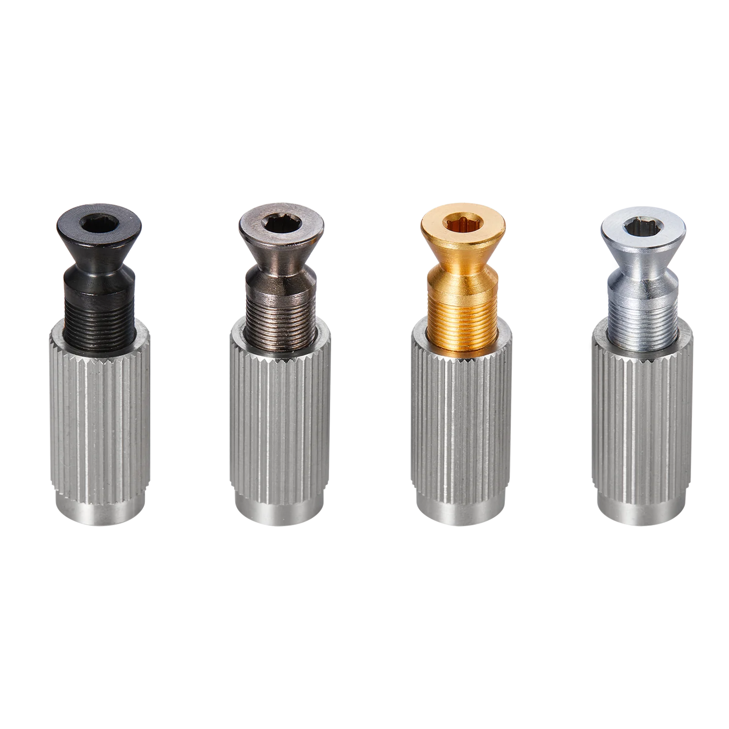 Dopro Stainless Steel Tremolo Bridge Posts Bridge Mounting Studs and Inserts Tremolo Anchors for FR Floyd Rose Tremolo Bridges