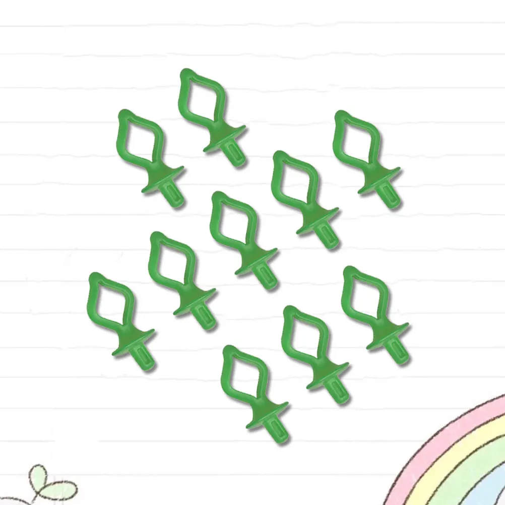 

10 Pcs Bobbin Fixed Clamp Wrapped Securing Thread Roller Silicone Green