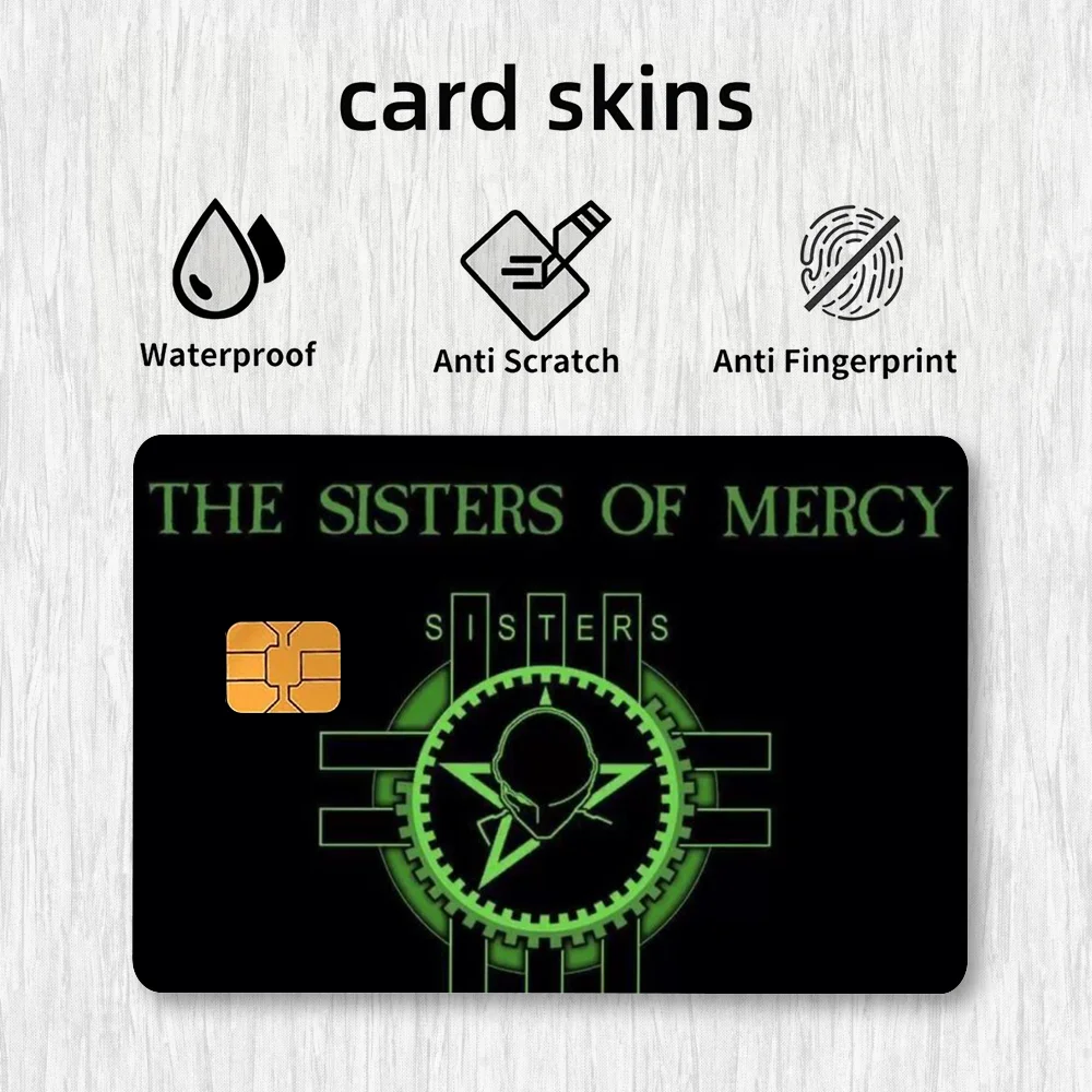The Sisters Of Mercy Card Stickers Credit Card DIY Card Protector Stickers Waterproof Film Skin Cover