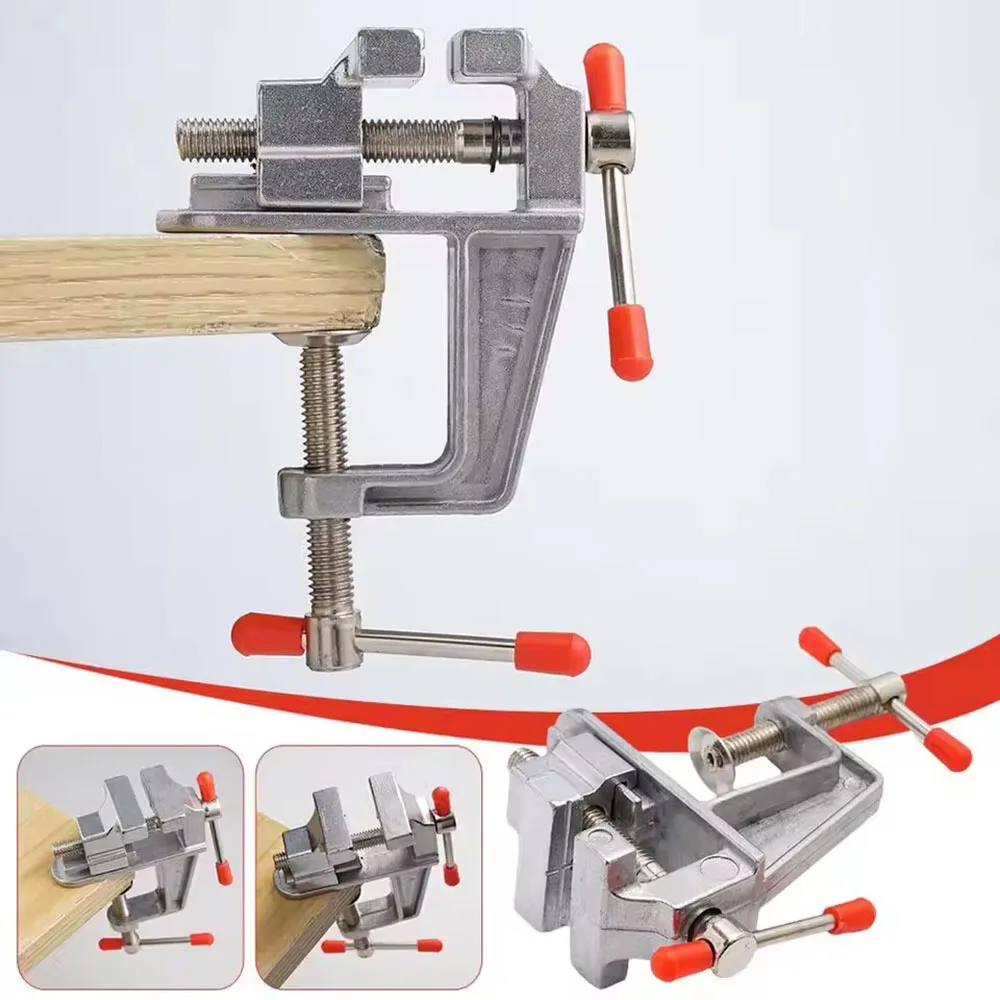 360° Mini Swivel Bench Screw Clamp, Swivel Table Lock Clamp, DIY Repair Tool