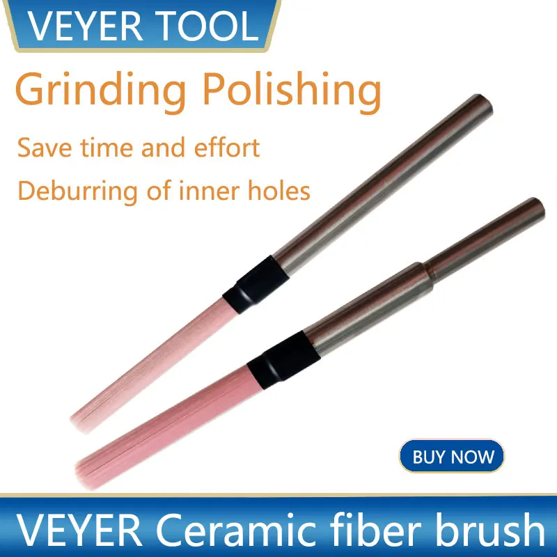 

【VEYER】CNC Deburring Brushes Cross Hole Deep Hole Ceramic Fiber Brush Automatic Aluminium Polishing Machine Tool Cleaning Brush