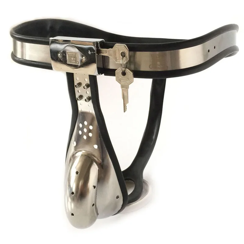 Stainless Steel Arc Waist Chastity Belt Pants BDSM Bondage Penis Lock Cock Cage Male Chastity Device Cbt Sex Toys For Men