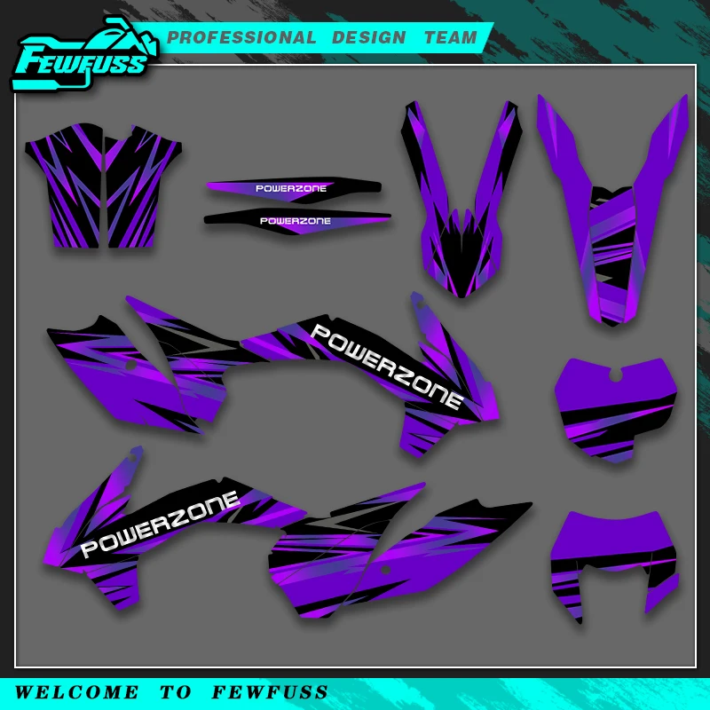 

Fewfuss Graphics Decals Stickers Motorcycle Background Custom Number For KTM SXF 2013-2014 SXF 2015 EXC 2014-2015 EXC 2016