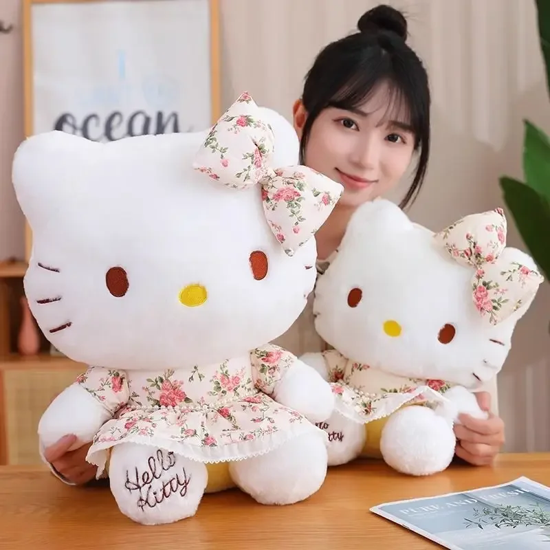 

Sanrio Hello Kitty 40Cm Plush Kawaii Heart Cats Plush Dolls Stuffed Animal Toy Super Cute Pink Kitten Pillow Gifts For Kids