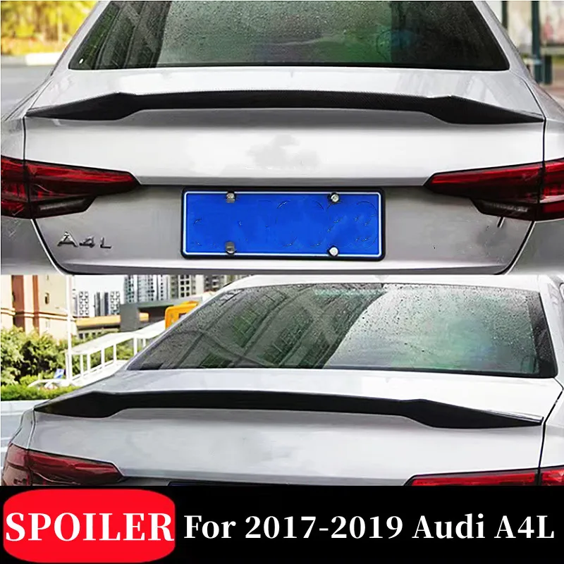 

Для стайлинга Audi A4L M4 2017-2024, крышка багажника из АБС-пластика, губа, спойлер, аксессуары для тюнинга внешней части автомобиля