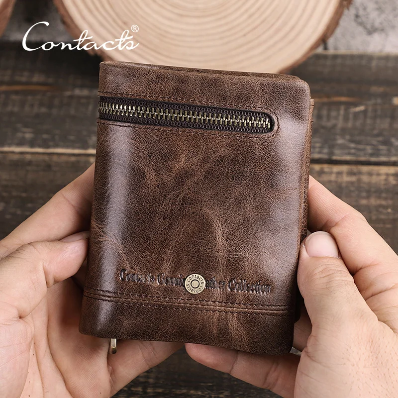 

Leather Men Wallet Quality Mini Wallets Genuine Small Coin Purse Card Holder Casual Portfolio Male Carteiras