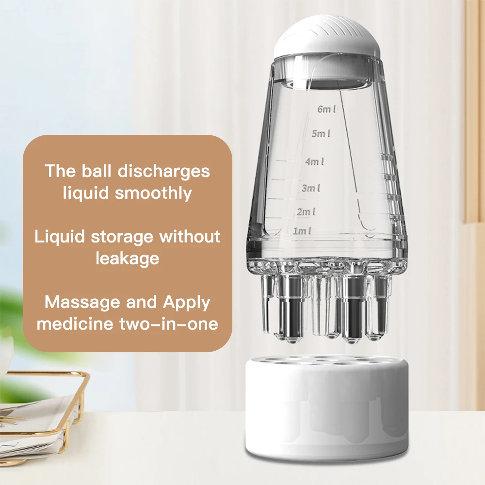 Kopfhautapplikator Minoxidil Haarwachstumsflüssigkeit Führungskamm Täglicher Gebrauch Kopfhautmassagekamm Fördert die Durchblutung im Kopf