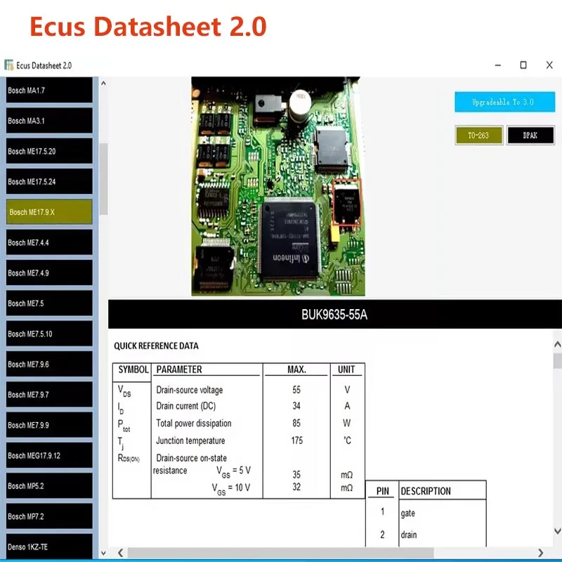 

ECUS Datasheet 2.0 ECU Repair Software - PCB Schematics with Electronic Components of Car ECUs And Additional Technical Informat
