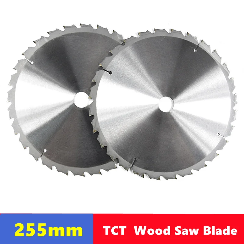 Drewniane brzeszczot 255mm otwór 25.4mm 28 zębów, ostrze piły tarczowej tarcza do cięcia drewna twardego stopu TCT