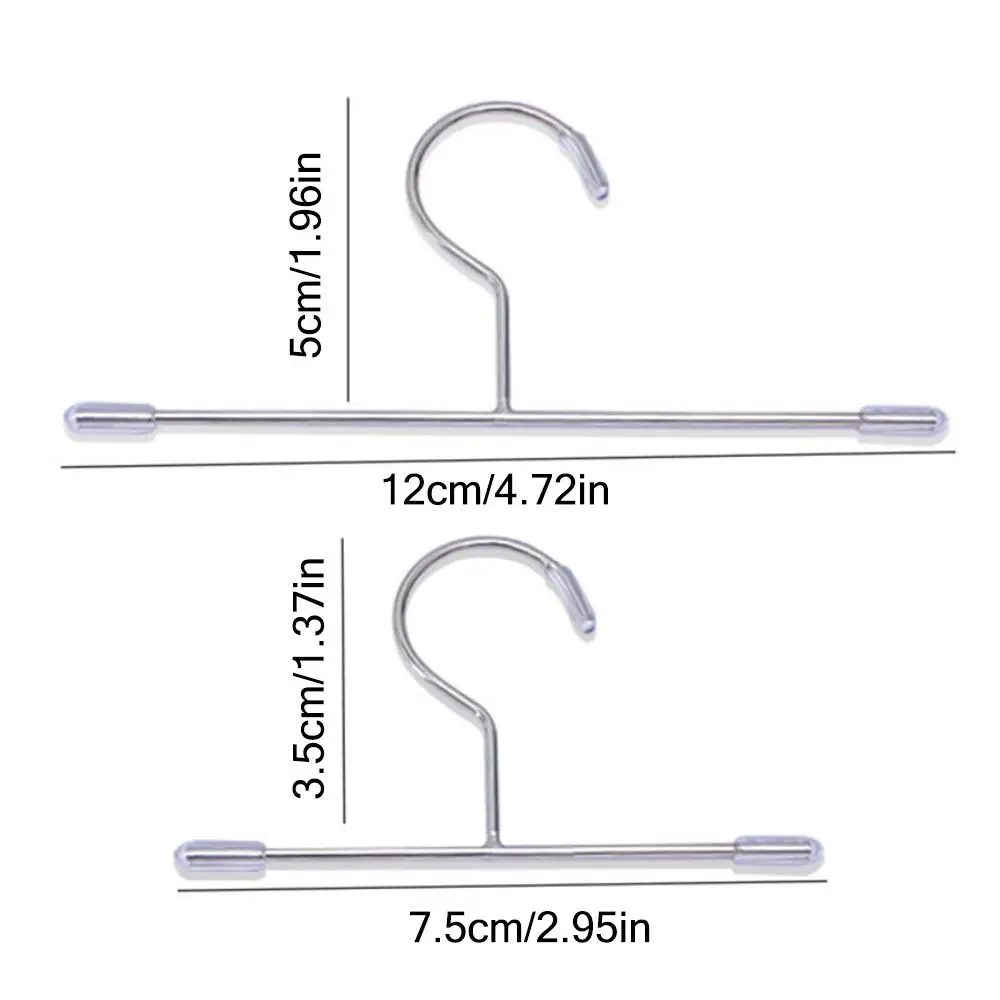 5PCS Gold Silver Doll Clothes Hangers Metal 75mm/120mm Miniature Hanger Dollhouse Furniture Doll Accessories - view 5