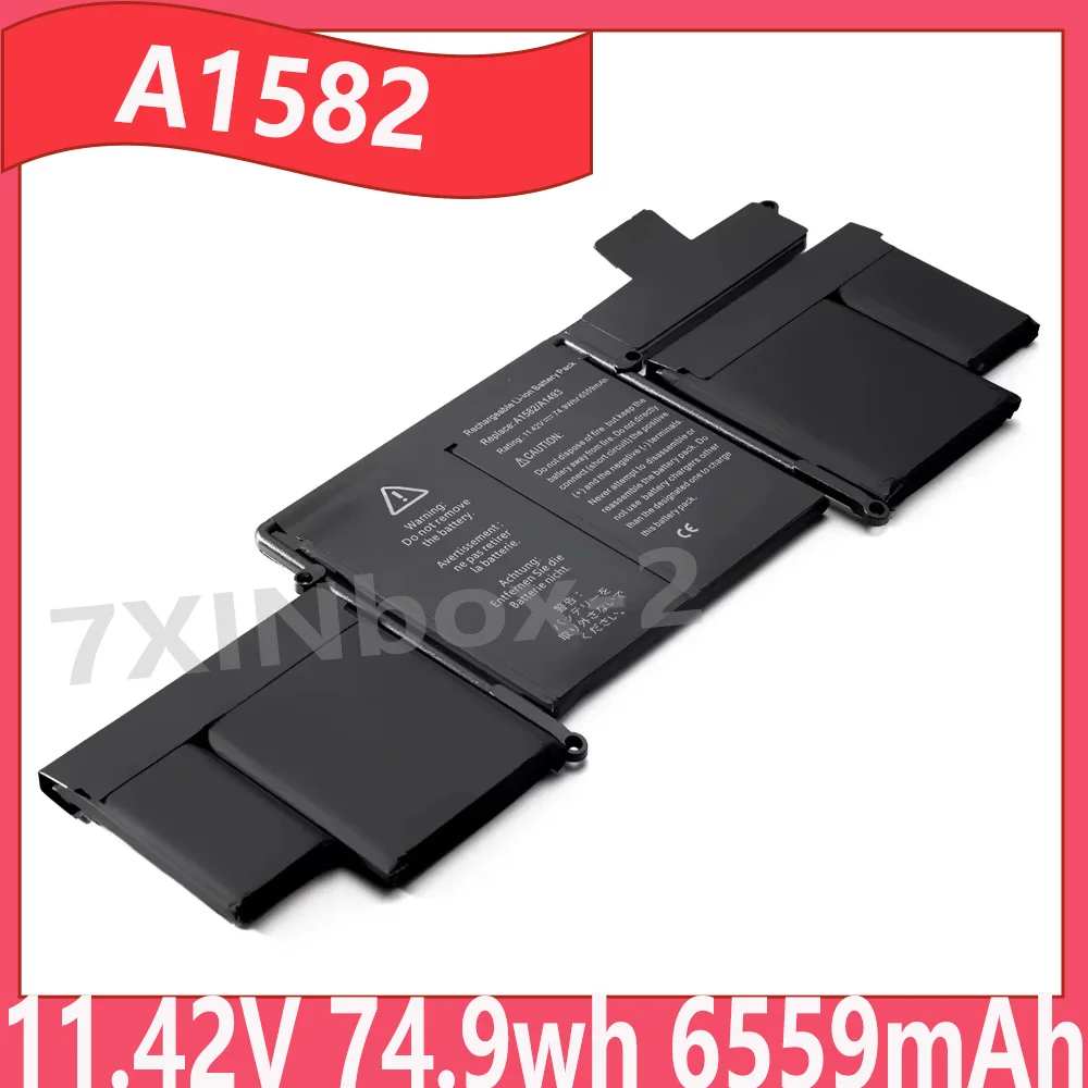

A1582 A1493 11,42 В 74,9 Втч 6559 мАч Аккумулятор для ноутбука Apple MacBook Pro 13 дюймов Retina A1502 2013 2014 2015 год с бесплатными инструментами