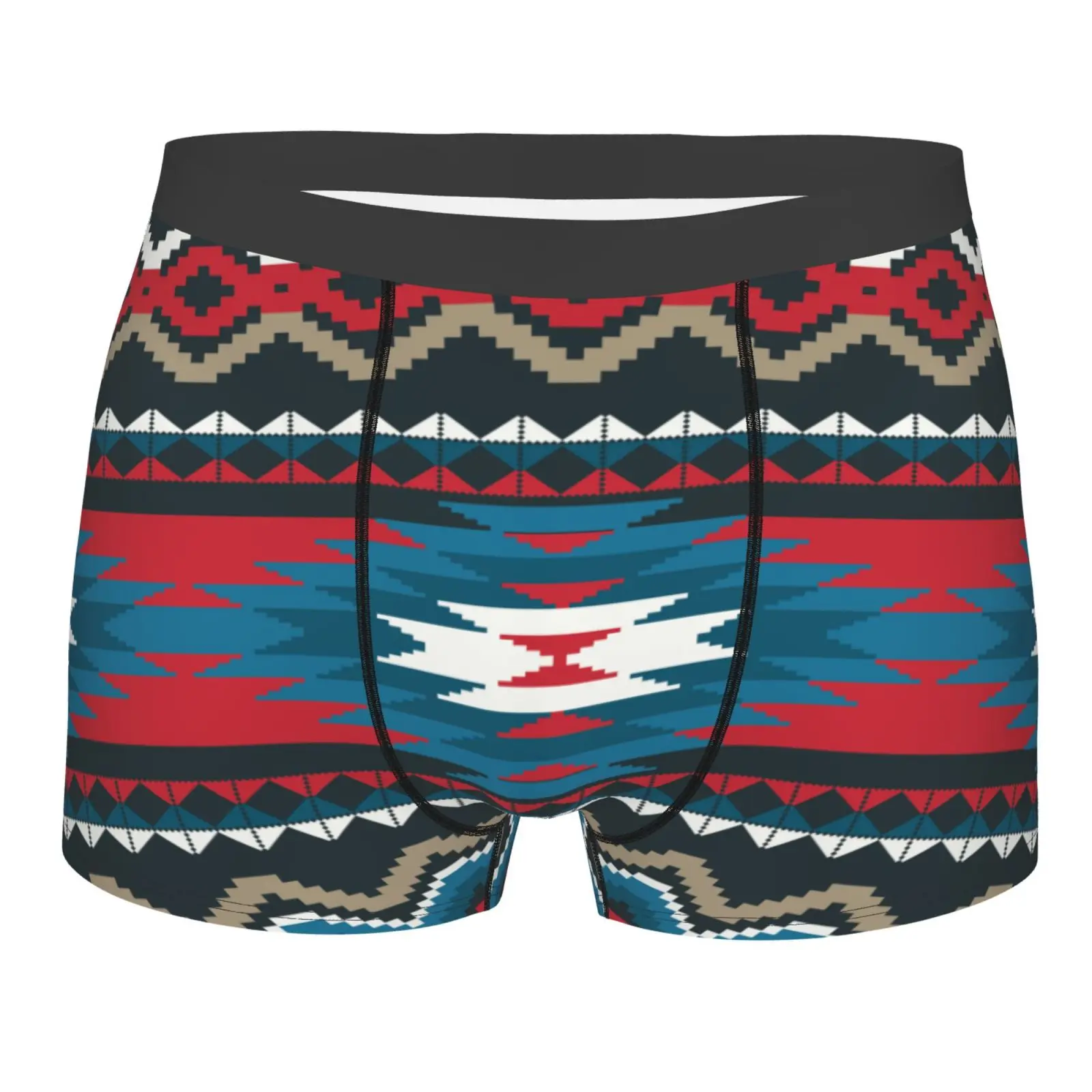 Ethnic Aztec Tribal Pattern Men Underwear Boxers Men's Novelty Underpant Breathable Printed Male Underpants Man Boxer Briefs