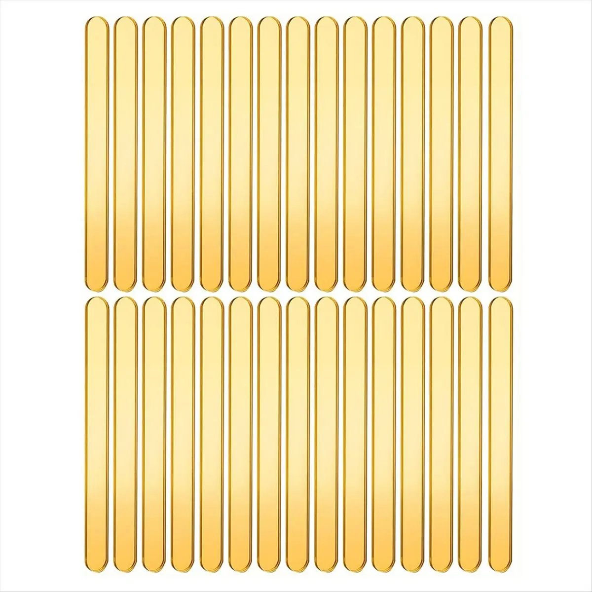 Best of 2026 35pcs Gold Acrylic Sticks, Reusable Sticks for Cakesicle Sticks, Bulk Glitter Sticks