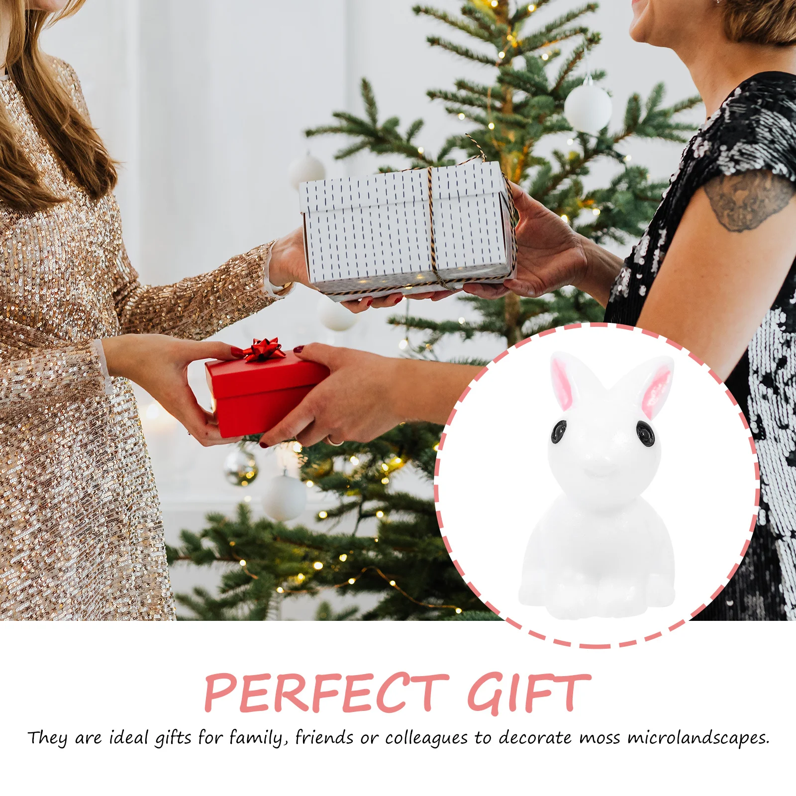 30 قطعة شكل أرنب جميل الراتنج الحلي المدمجة حديقة صغيرة ديكور لتقوم بها بنفسك بونساي وعاء زينة شرفة المنزل الزينة #2