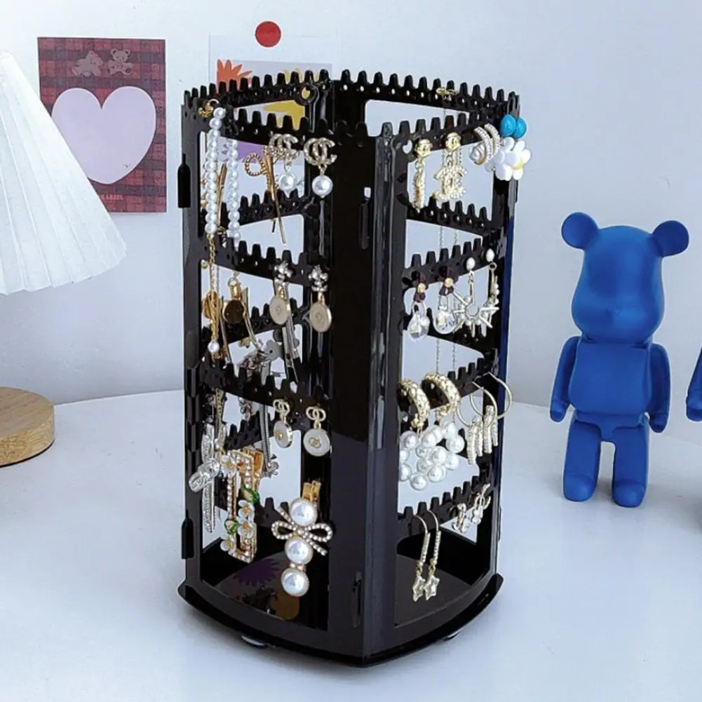 Convenient Jewelry Display Stand  Multi-layer Simplicity Desktop Jewelry Holder  Rotating Jewelry Display Stand