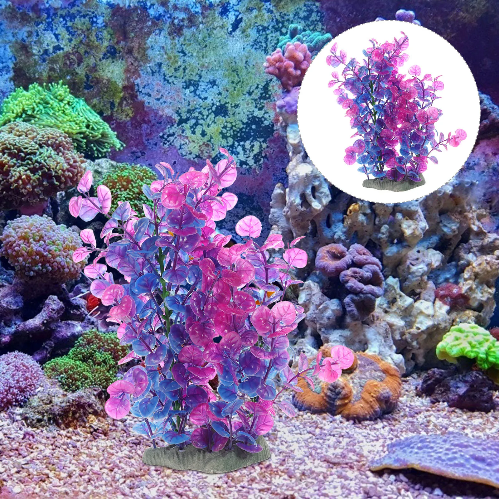 

Decorative Tank Plant Wear-Resistant Artificial Simulated Grass Aquarium Grass for Fish Tank Landscape Decoration