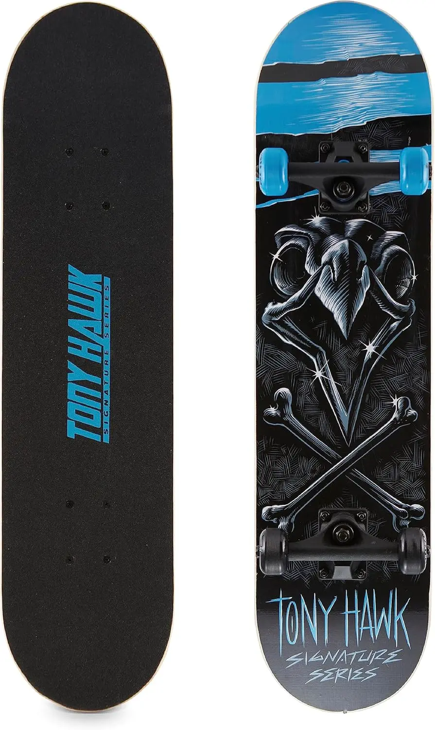 

31-Inch Maple Skateboard with Pro Trucks and Full Grip Tape, Ideal for All Skill Levels