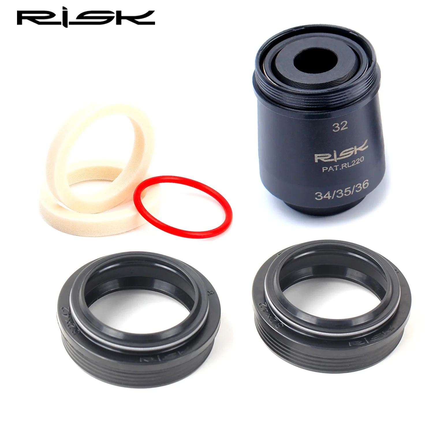 Mountain Bike Fork Suspension Dust Seal 32mm 34mm 35mm 36mm Stanchion Tube Wiper Oil Seal Compatible Rockshox/Fox/Sr Suntour