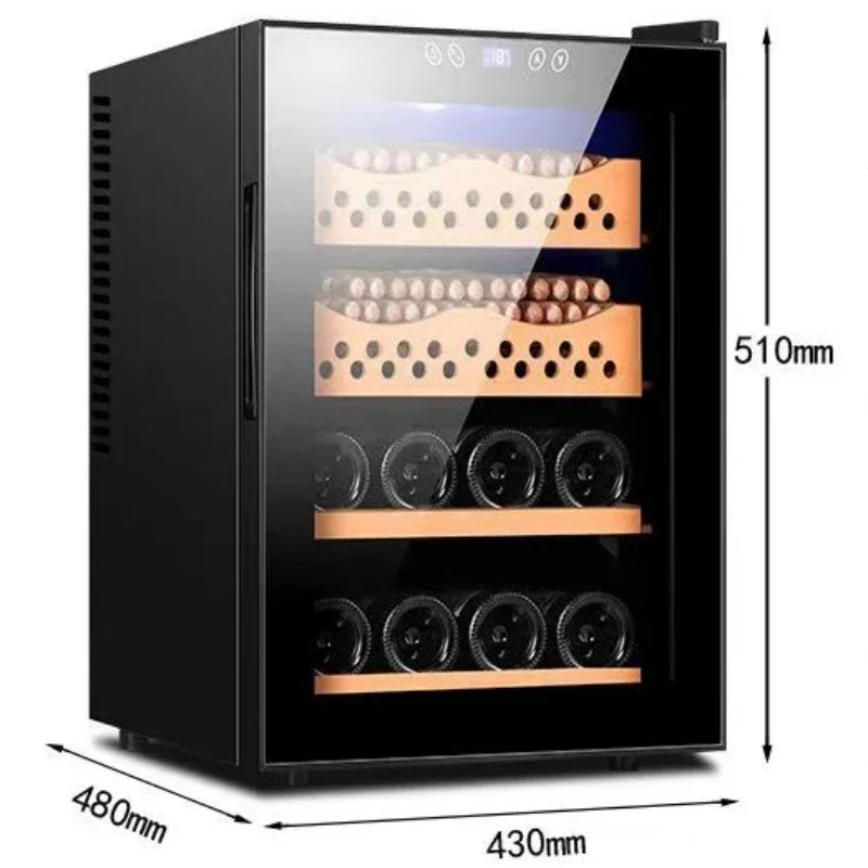 Ready Stock Top Sale 1800 Pcs Cedar Wood Electric Cigar Cabinet Compressor Cigar Humidor