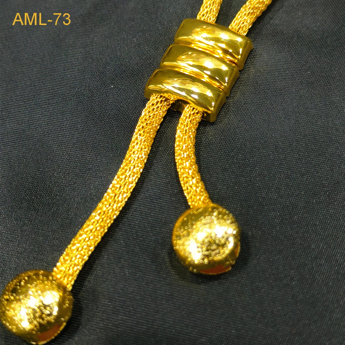 Fashion Dubai Gold Color Jewelry Sets For Women African Indian Party Wedding Ball Tassel Long Necklace and Earrings Set Gifts