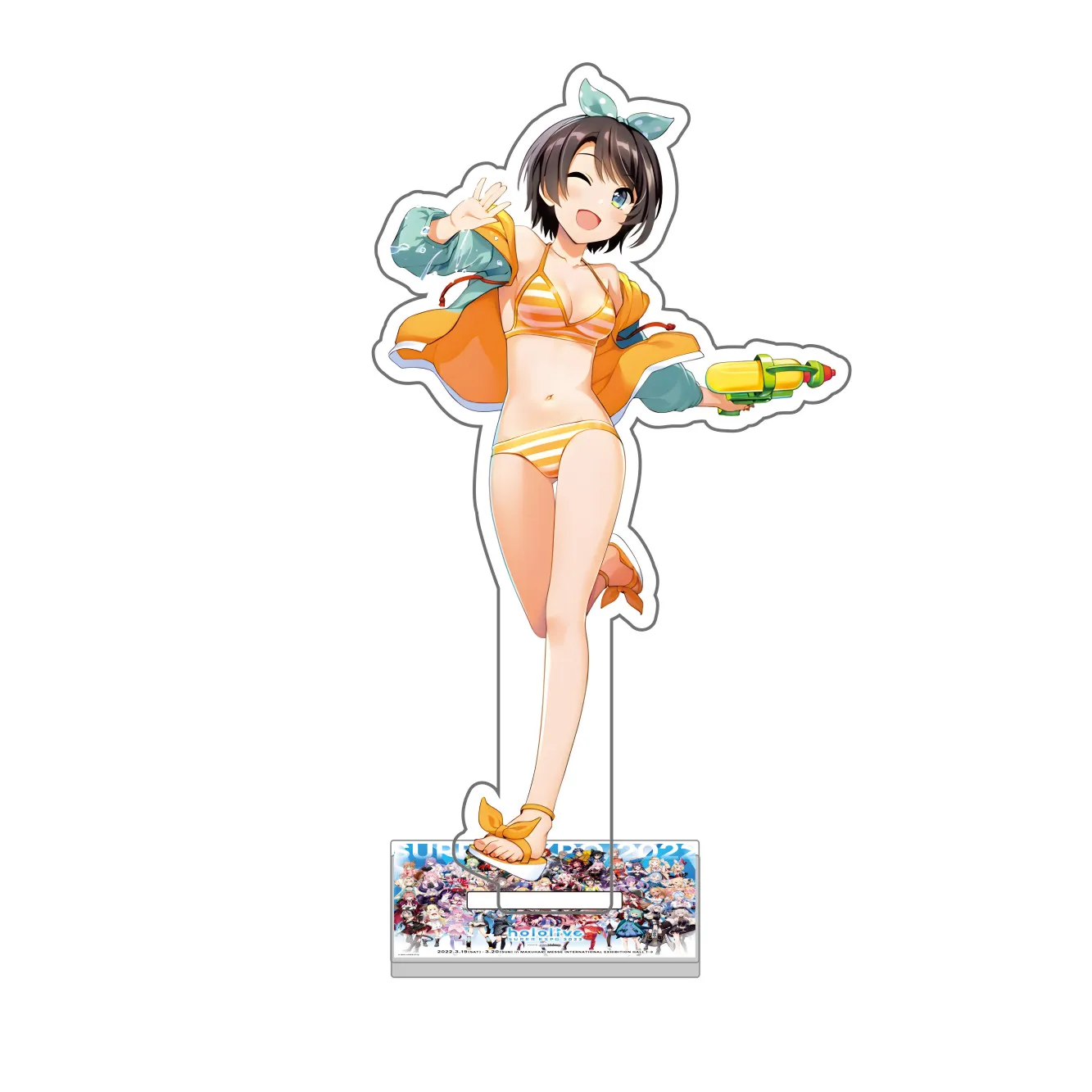 15CM Swimsuit Hololive Vtuber Anime Figures Cosplay Acrylic Stands Model Exquisite Grils Desk Decor Cute Standing Sign Fans Gift