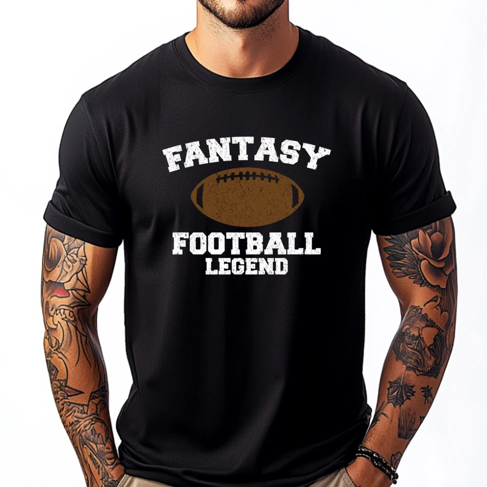 

Fantasy Football Legend Football Season Football Santasy Graphic T Shirts Men Oversized T Shirt Men Street