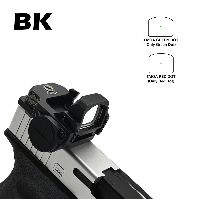 Tactical RM VISM PRO Red Dot Flip Up Green Red Dot Sight Scope for Gloc 17 G2C PT111 1913 Mount 20mm rail