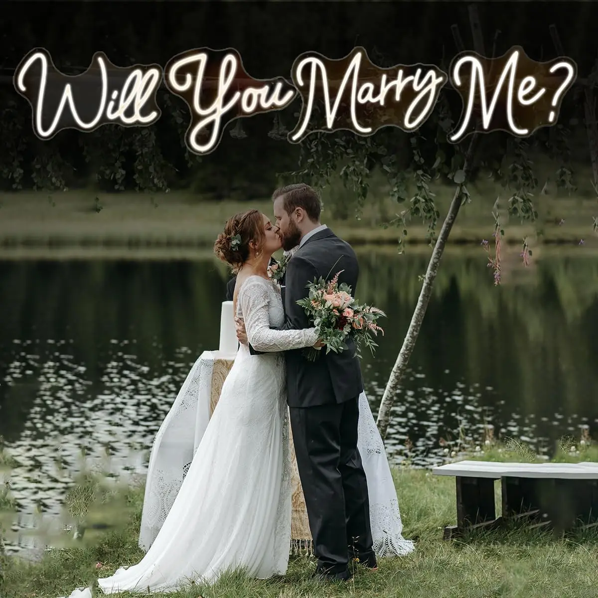 

Неоновая вывеска Will You Marry Me на заказ, спальня, бар, свадьба, помолвка, украшение для дома, стены, индивидуальный подарок для нее