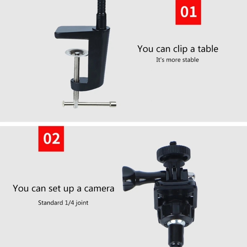 Flexible Desk Jaw Clamp for Webcam C925e C922x C922 C930e C930 Dropship image 3