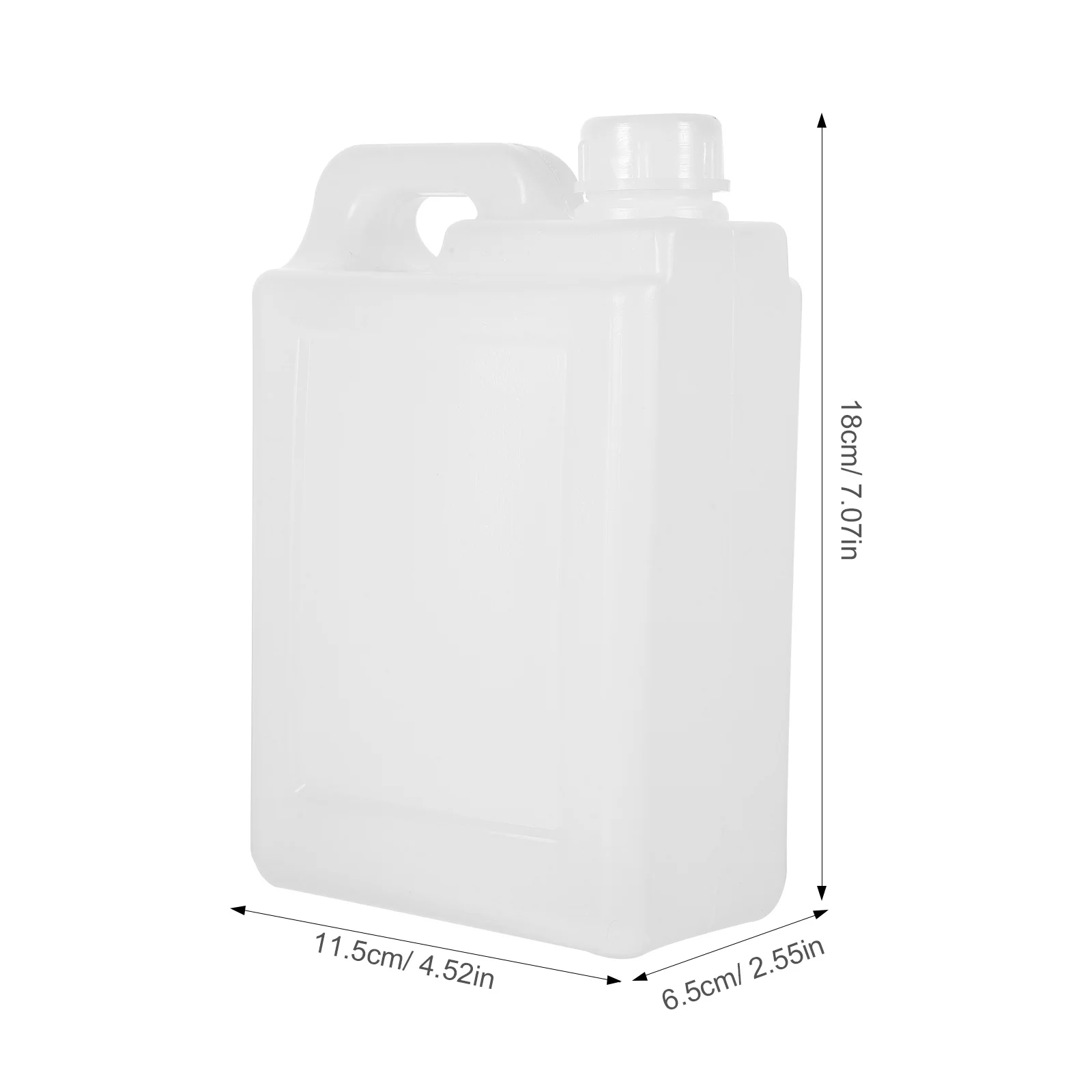 Flat Bottle Reusable Plastic Container for Camping Water Oil Storage Simple Liquid Jug White Distribution Bucket KITANDOVE