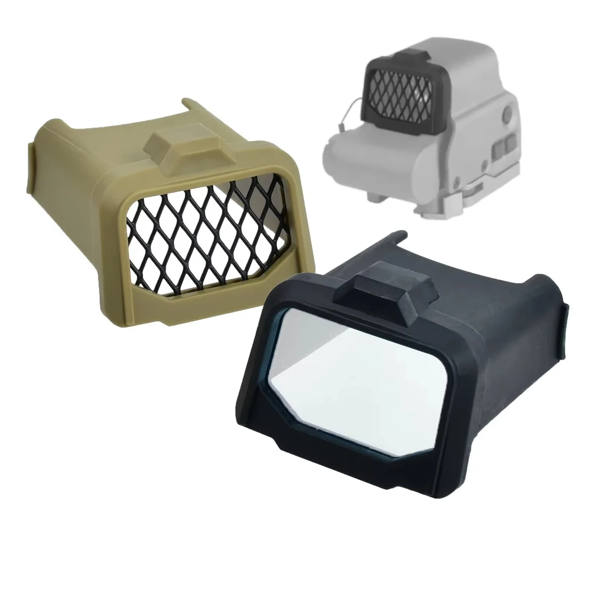 Tactical Scope Cover Lens Protector with Lens & Mesh Cap for EOTECH 558 2.0 3.0 Red Dot Sight Shotting Hunting Airsoft