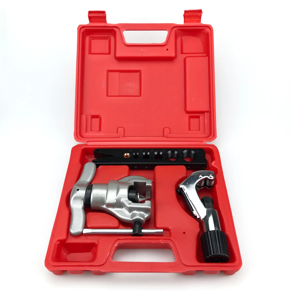 Inch/Metric 6 Hole Single Splint Eccentric Tube Expander Air Conditioner Copper Pipe Bellmouth Eccentric Flaring Tool Kit