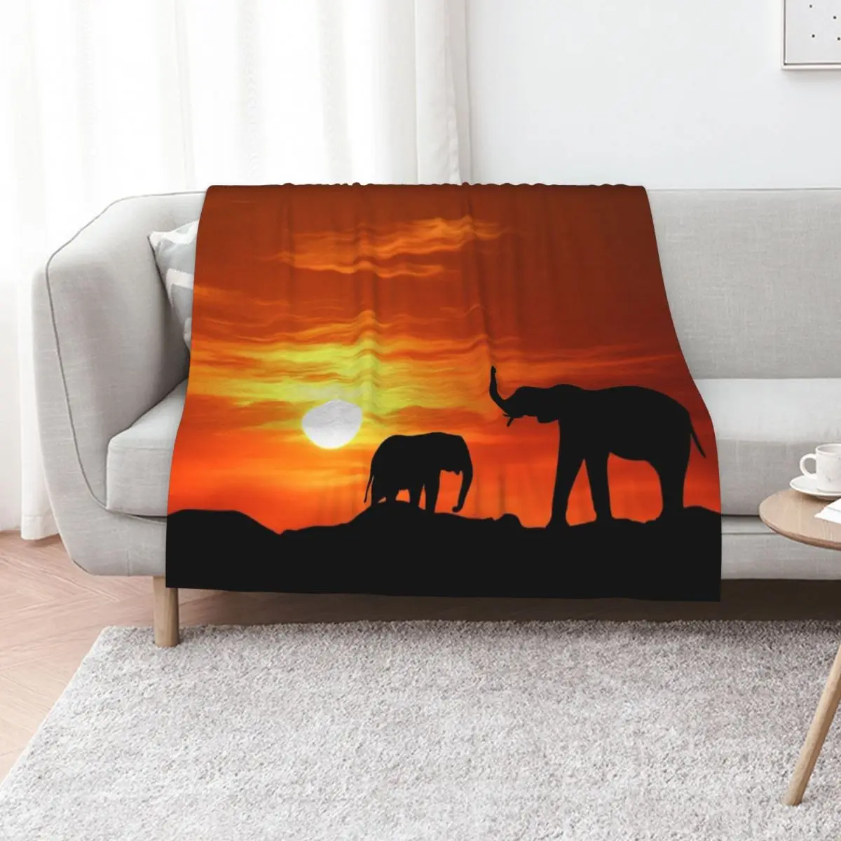 Patents by Nature | Elephants Throw Blanket Retros Thermal decorative Kid'S Custom Designers Blankets