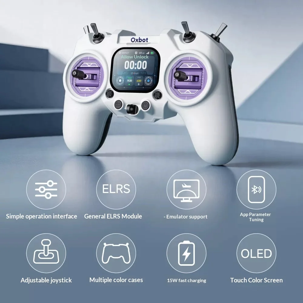 Oxbot R1 RDC50 RC Transmitter Built-in Closed-source ELRS 2.4G Radio Controller