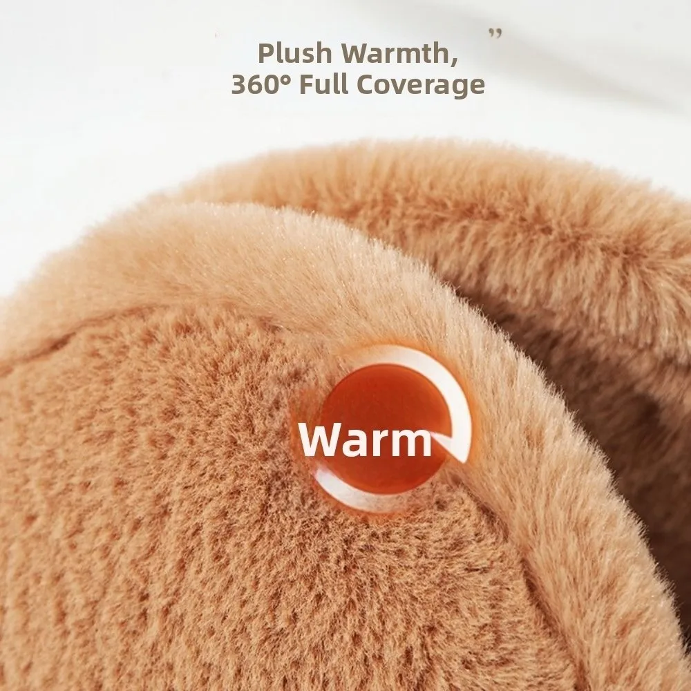 Paraorecchie in peluche morbido e addensato antivento per tenere al caldo le orecchie protettive calde per le orecchie uomo donna