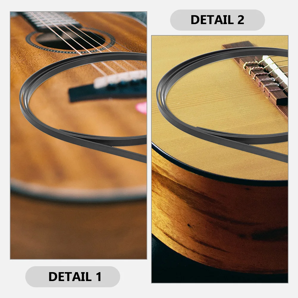 

20 Pcs Edge Strip Decorative Guitar Inlay Strips Body Plastic Binding Purfling Repair for Abs Acoustic Travel Ukulele