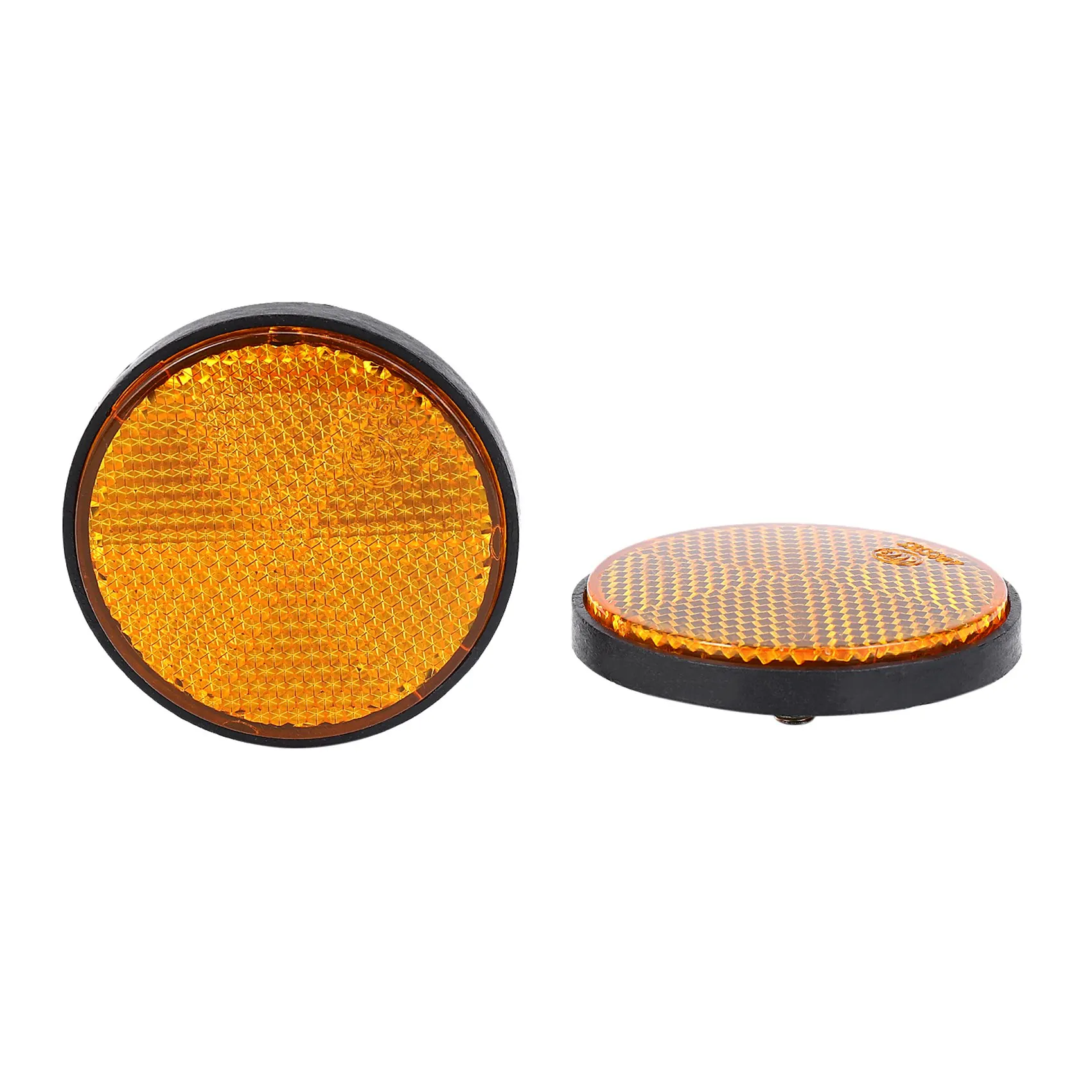 #95A (Orange)2x2" Round Orange Reflector Universal For Motorcycle ATV Dirt Bike,Automotive Parts & Accessories