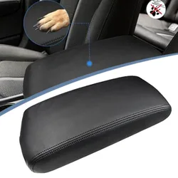 Center Console Lid Armrest Cover Leather Interior Car Armrest Pad Black Protect Mat for Kia Optima 2016-2020 Car Accessories Set