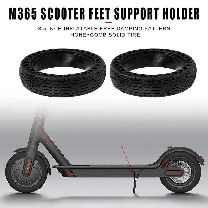 Tire Replacement Rubber Solid Tire Front/Rear Tire Replacement Wheels Honeycomb Tires For Scooter For Xiaomi M365