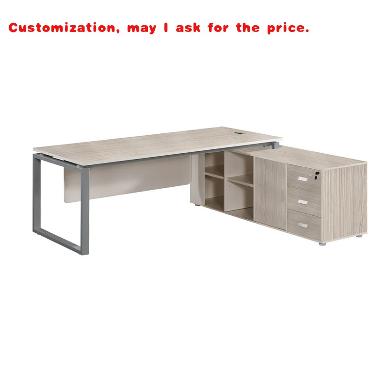 

custom.Light Luxury Durable Modern Executive Office Desk with Panel Design Large Desk Supervisors Managers & Presidents