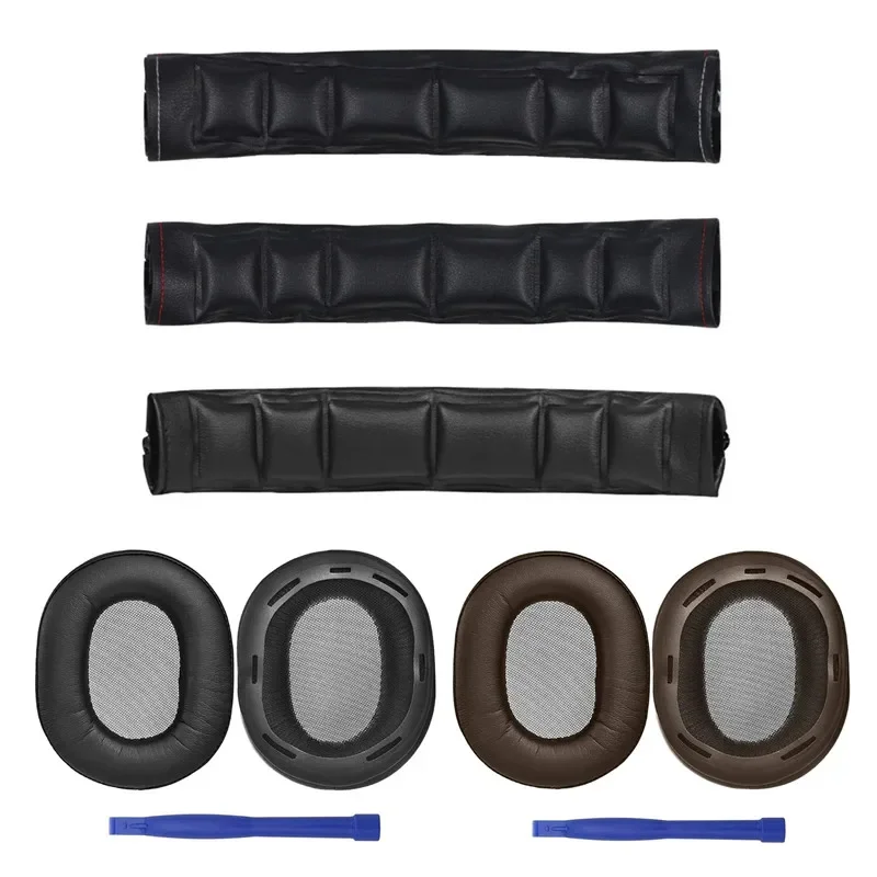 Replacement leather Ear Pads Cushion Headband For Sony MDR-1A MDR-1ADAC MDR 1A 1ADAC 1RBT 1ABT Headphones EarPads Headbeam Cover