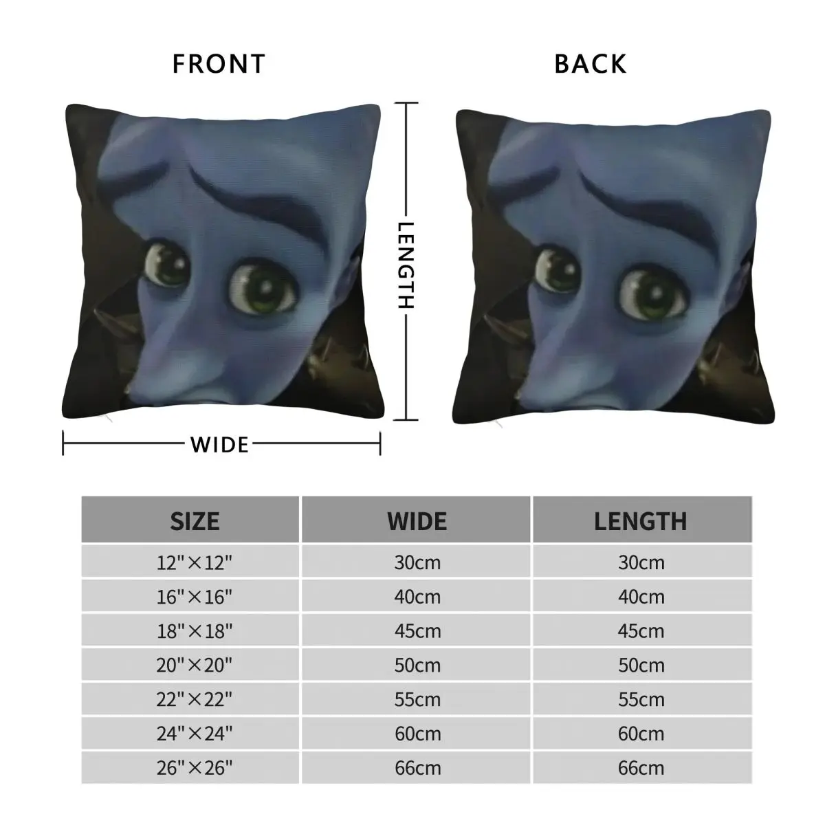Megamind No Meme ساحة المخدة البوليستر الكتان المخملية الإبداعية البريدي ديكور رمي كيس وسادة غطاء وسادة السرير