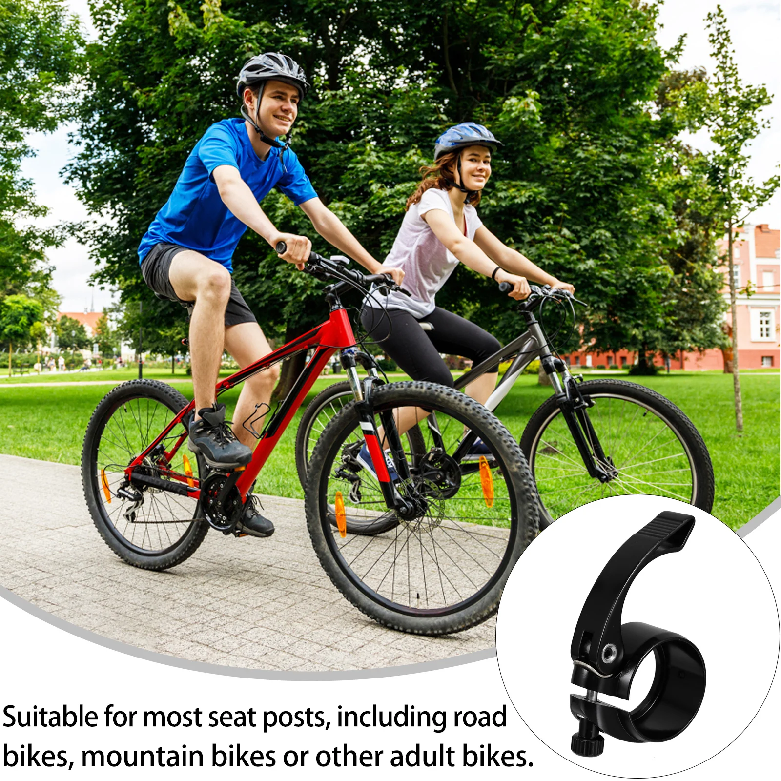 1Pcs Bike Seat Clamp Aluminum Alloy Fast Installation Seat Tube Lock Road Commuter Bike Parts Fixed Clamp Lock