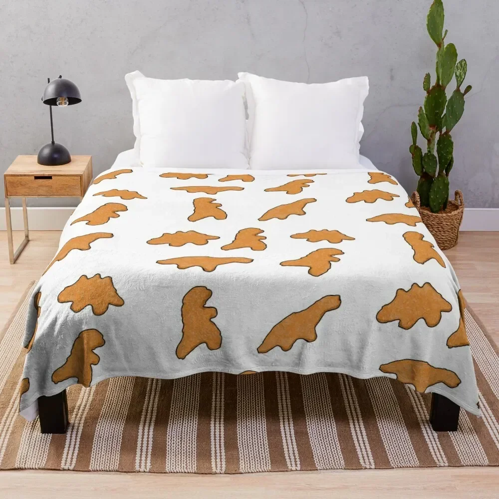 Dino Nuggets Throw Blanket Blankets For Bed warm for winter Blankets