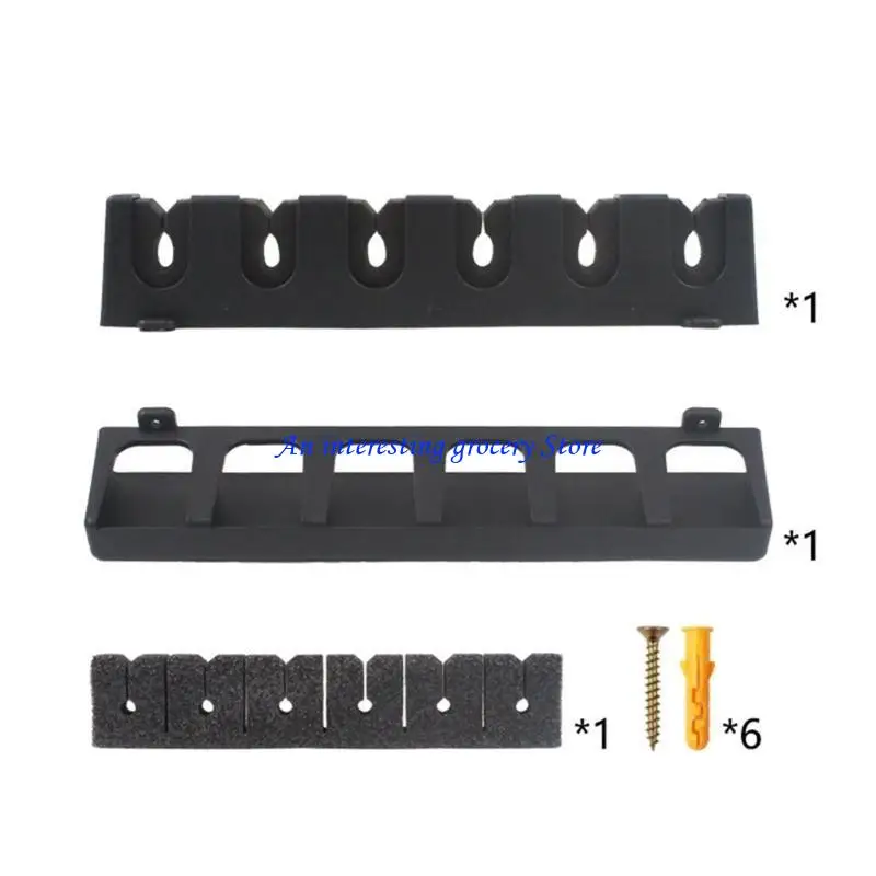 652D Stores 6 Rods Safely, Soft Foam Grip Pads, Corrosion Proof Fishing Pole Holders