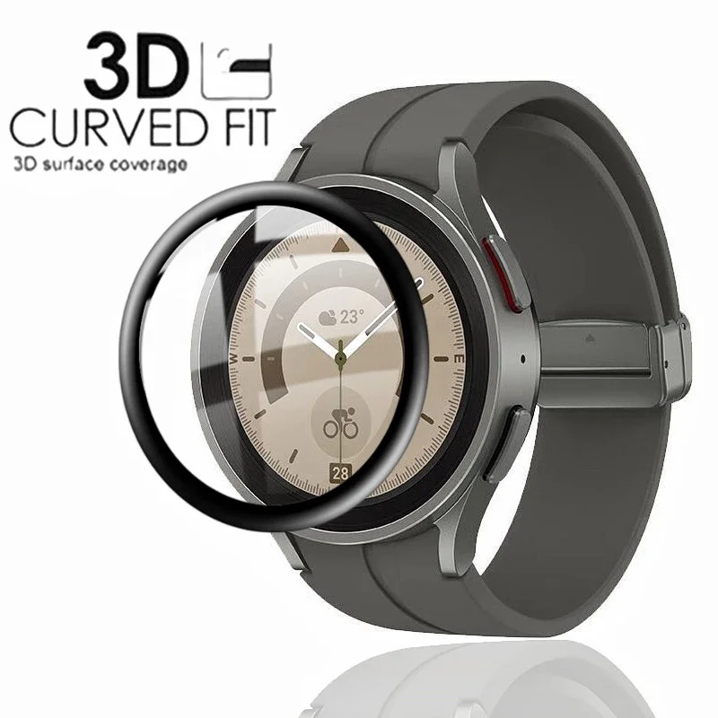 3D Curved Screen Protector For Samsung Watch 5 Pro 45mm Protective Film Galaxy Watch 4 5 6 40MM 44MM TPU Films 6Classic 43 47MM